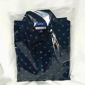 Medium Apt 9 Dark Blue Short Sleeve